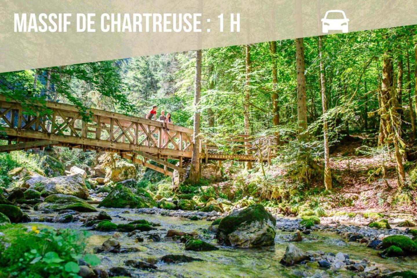 Les Cantinieres - Bourgoin Jallieu - Jardin Prive Ruy-Montceau ภายนอก รูปภาพ